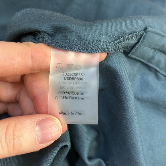 Universal Standard Crossover Collar Dress Teal Sizes 2XS (6 - 8) - Picture 13 of 14